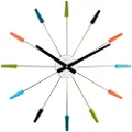 Nextime - Vægur Plug Inn Diameter 58 cm - Flerfarvet - Vægure og bordure - - Homeroom