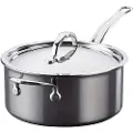 Hestan - Kasserolle med låg NanoBond Diameter 22 cm, 3,8 liter - Krom - Gryder & kasseroller - - Homeroom