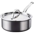 Hestan - Kasserolle med låg NanoBond Diameter 18 cm, 1,9 liter - Krom - Gryder & kasseroller - - Homeroom