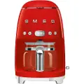 Smeg Dryp kaffemaskine 50'S STYLE DCF02RDEU, rød, Smeg