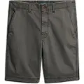 Superdry Superdrytil mænd. M7110397A Officer grå chino shorts (32), Casual, Bomuld