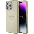 GUESS iPhone 15 Pro Guess Saffiano Hybrid Cover - MagSafe Kompatibel - Beige