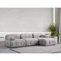 Hannah Home - Hjørnesofa Muffin 4-sædet - Grå - Sofaer med chaiselong - - Homeroom