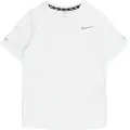 Nike Dri-FIT Miler-træningsoverdel til større børn (drenge) - hvid