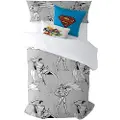 Play Fabrics Superman Dynebetræk Med Knapper Til Seng 135/ 140x240 Cm