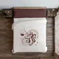 Play Fabrics Dynetæppe Med Knapper Gyffindor Stars Til 135/140 Seng 220x220 Cm
