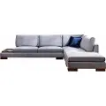 Homitis - Hjørnesofa Tulip Højre Hjørne Med Puf - Mørkegrå - Grå - Sofaer med chaiselong - - Homeroom