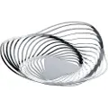 Alessi Frugtskål TRINITY 33 cm, lav, sølv, Alessi