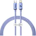 Baseus Crystal Shine USB-C / Lightning Kabel CAJY000305 - 2m - Lilla