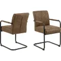 AC Design - Adele spisebordsstol med armlæn - Brun - Stole - - Homeroom