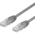 Deltaco UTP Cat6 patchkabel 0.5m, grå 7340004610342 Modsvarer: N/A