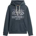Superdry Lo-fi Outdoor Mono Relaxd Hættetrøje