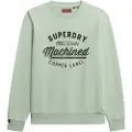 Superdry Superdrytil mænd. M2014110A Vintage grøn vasket sweatshirt (XXL), Casual, Bomuld