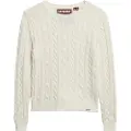 Superdry Superdrytil kvinder. W6110685A Essentials Slim-jumper i beige (XL), Casual, Akryl