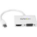 StarTech.com Travel A/V adapter: 2-in-1 Mini DisplayPort to HDMI or VGA converter video transformer
