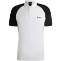 Hugo Boss BOSStil mænd. 50540886 Polo Paddy hvid (XL), Casual, Korte ærmer, Genanvendt polister, Bæredygtig