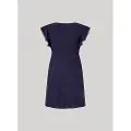 Pepe Jeans Pepe Jeanstil kvinder. PL953522 Kjole Camila navy (S), Casual, Viscose, Korte ærmer, Blå