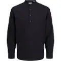 Jack & Jones Summer Half Placket Skjorte Med Lange ærmer