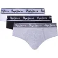 Pepe Jeans Pepe Jeanstil mænd. PMU10970 3-pak Bomuldsslips hvid, sort, grå (XXL), Afslappet, Bæredygtig