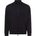 Armani Exchange AIX Armani Exchangetil mænd. XM000311AF10365UB101 Sweatshirt med fuld lynlås og mao-krave i navyfarvet interlock-bomuld (S), Casual, Sport,