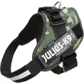 JULIUS K-9 IDC hundesele, camouflage - Størrelse XL: Brystomfang 71-96 cm