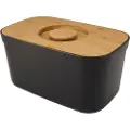 Joseph Joseph Brødkasse med skærebræt BAMBOO 81103 35 x 22 cm, sort, plast, Joseph Joseph