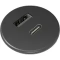 Forming Function Powerdot Micro 1xusb-a Og 1xusb-c-opladning 5 V 3 A Sort