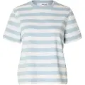 Selected Essential Striped Boxy T-shirt Med Korte ærmer