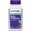Natrol Biotin Fast Dissolve, 10000mcg (jordbær) - 60 tabs