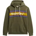Superdry Venue Logo Stripe Relaxed Hættetrøje