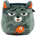 YY VERTICAL Grey Cat Kridtpose