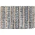 DKD Home Decor Bomuld Hvid Boho Tæppe 230x160x2 Cm