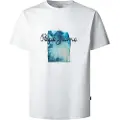 Pepe Jeans Pepe Jeanstil mænd. PM509781 Prush T-shirt hvid (L), Casual, Bomuld, Korte ærmer