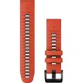 Garmin Quickfit Band Grafit, Rød Silikone