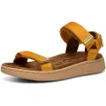 Woden Wodentil kvinder. WL926 Sandaler Line gul (37), Stof, 1-3 cm, Velcro, Casual