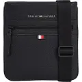 Tommy Hilfiger Tommy Hilfigertil mænd. AM0AM09505 Essential skuldertaske lille sort (OSFA), Casual, Polyuretan