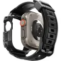 Spigen Rugged Armor Pro Apple Watch Ultra/Ultra 2/Ultra 3 TPU Cover - 49mm - Sort