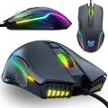 Onikuma CW905 Wired - Gaming Mus - Optisk - 7 knapper - Sort med RGB lys
