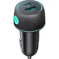 JOYROOM Biloplader USB-C & USB 60W - Sort