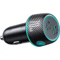 JOYROOM Car charger CCN02 2x USB-C PD 70W (black)