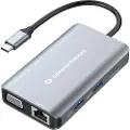 Conceptronic Donn21g Usb Hdmi Vga Rj45 Usb C Dokningsstation