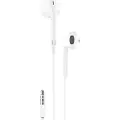 Foneng In-ear headphones wired T34 mini jack 3.5mm remote control (white)