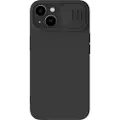 NILLKIN CamShield Silky silikoneetui til iPhone 15 Plus (sort)