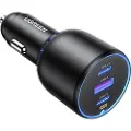 UGREEN 75w 3-Port Fast Car Charger