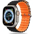 Tech-Protect Apple Watch Ultra 2/Ultra/9/8/SE (2022)/7/SE/6/5/4 Tech-Protect Iconband Pro TPU Rem - 49mm/45mm/44mm/42mm - Sort / Orange