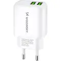 24hShop Vægoplader 2,4A 30W med 2 USB-porte