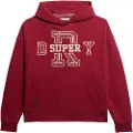 Superdry Superdrytil kvinder. W2012429A Athletic Essentials Sweatshirt rød (L), Casual, Bomuld