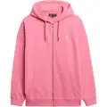 Superdry Superdrytil kvinder. W2012350A Studios Pink sweatshirt med lynlås (S), Casual, Genanvendt polister, Bæredygtig