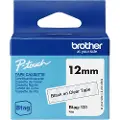 Brother Tape Btag-131 12mm Sort/gennemsigtig