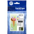 Brother LC3213VALDR / LC 3213 Value 4-Pack - Blækpatron Cyan